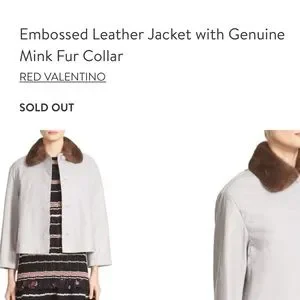 RED VALENTINO NO COLLAR JACKET MADE IN ROMANIA/レッドヴァレンチノ